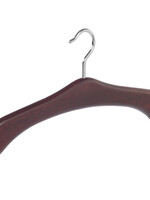 Cintre penderie bois hêtre teinté acajou