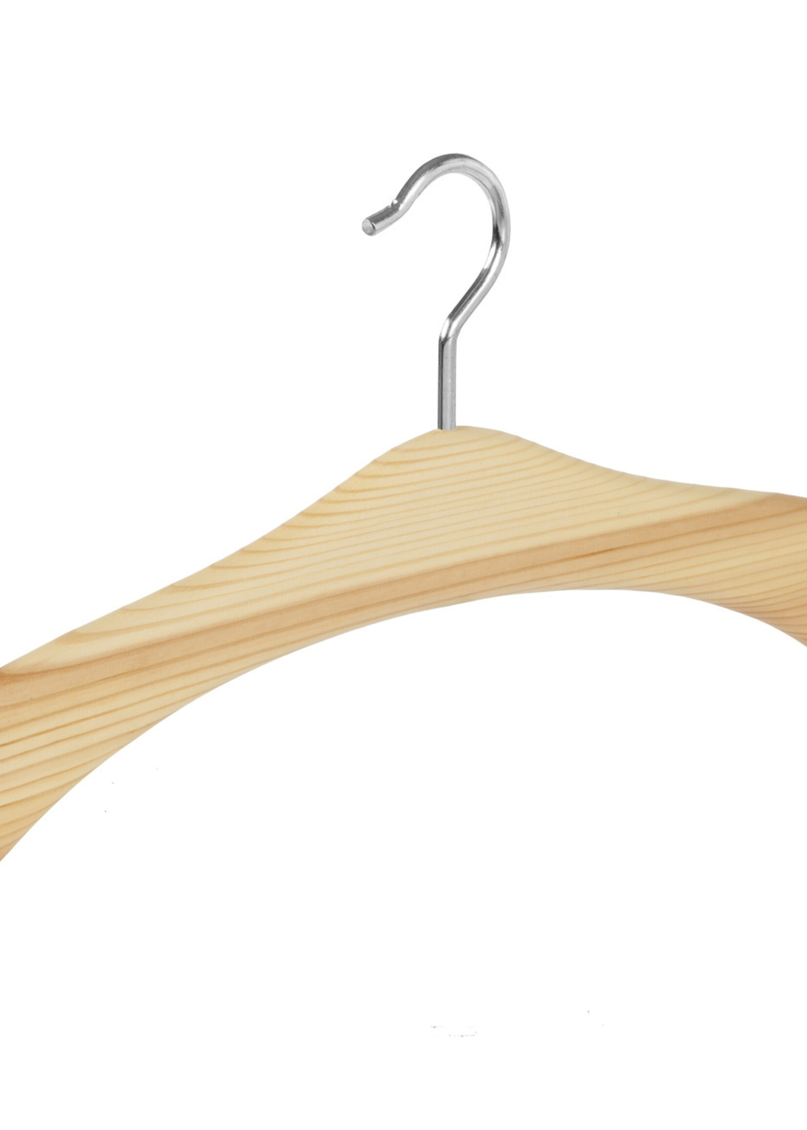 Cintre penderie bois sapin vernis naturel