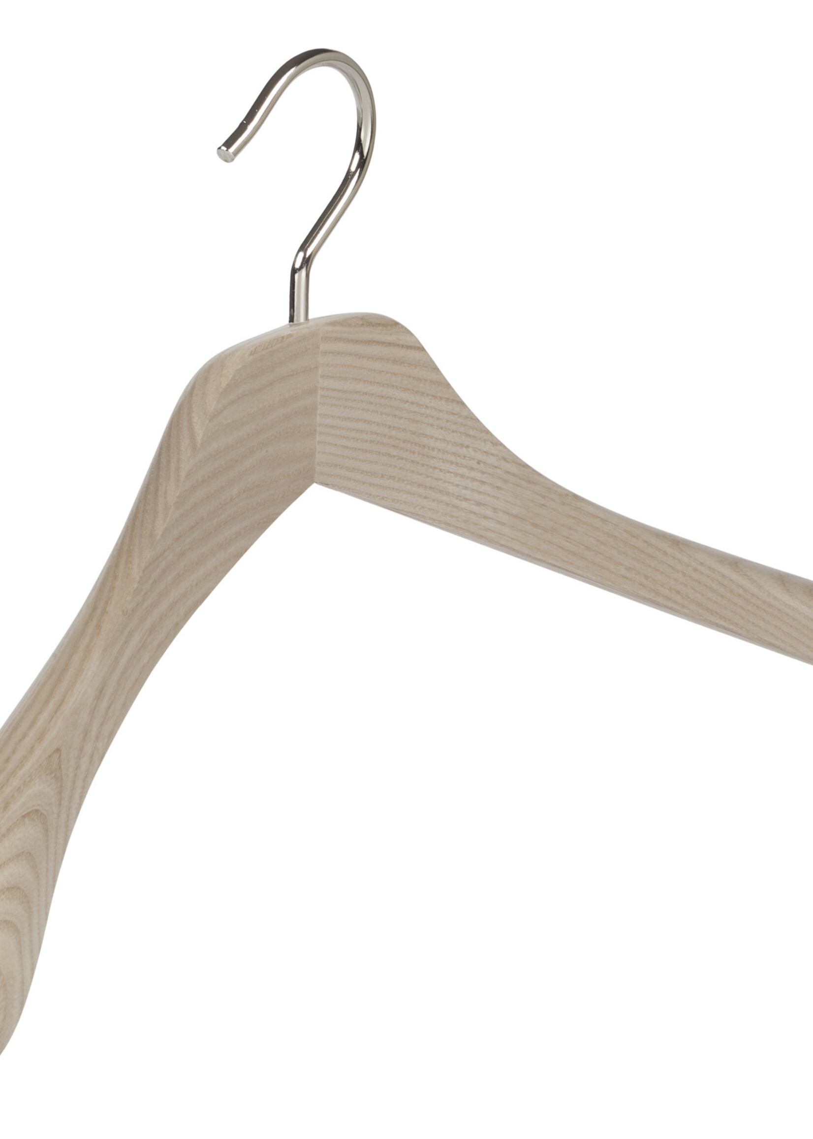 Cintre penderie "Uno" bois frêne brut