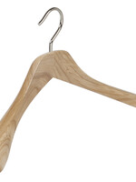 Cintre penderie "Uno" bois frêne vernis naturel