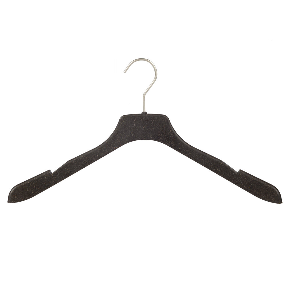 Cintre blouse / chemise (galbé) plastique Bio - Pro Nature (herbe) avec encoches Cintre blouse / chemise (galbé) plastique Bio - Pro Nature (herbe) avec encoches