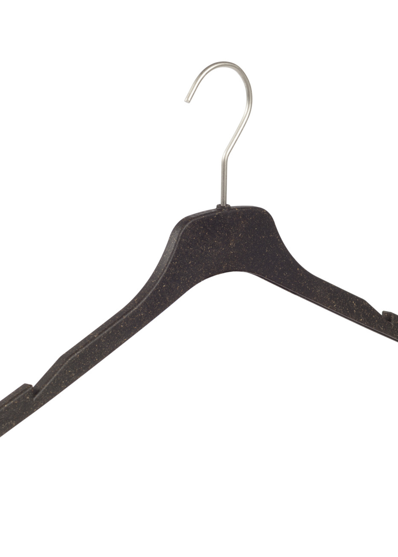 Cintre blouse / chemise (plat) plastique Bio - Pro Nature (herbe) avec encoches