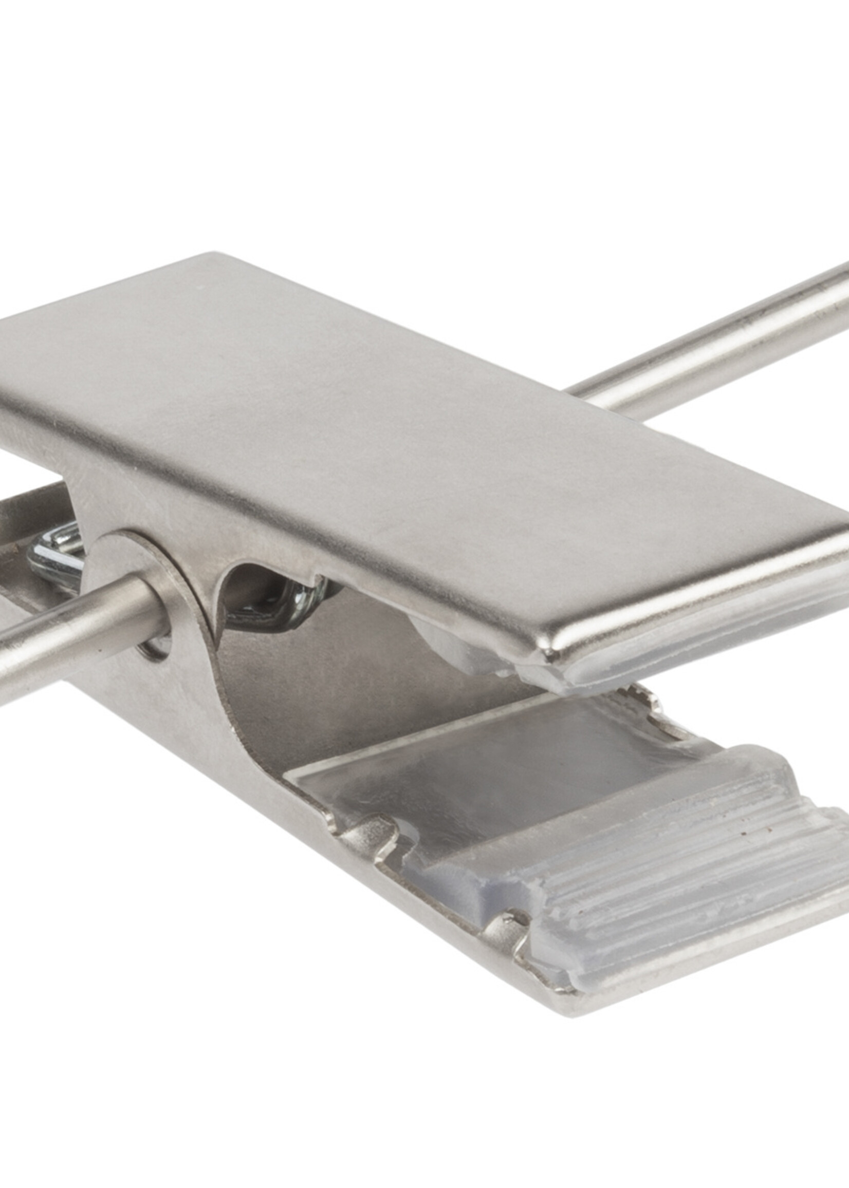 Cintre blouse / chemise (galbé) plastique givré avec encoches et pinces antidérapantes