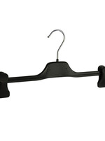 Cintre jupe / pantalon plastique noir avec pinces antidérapantes