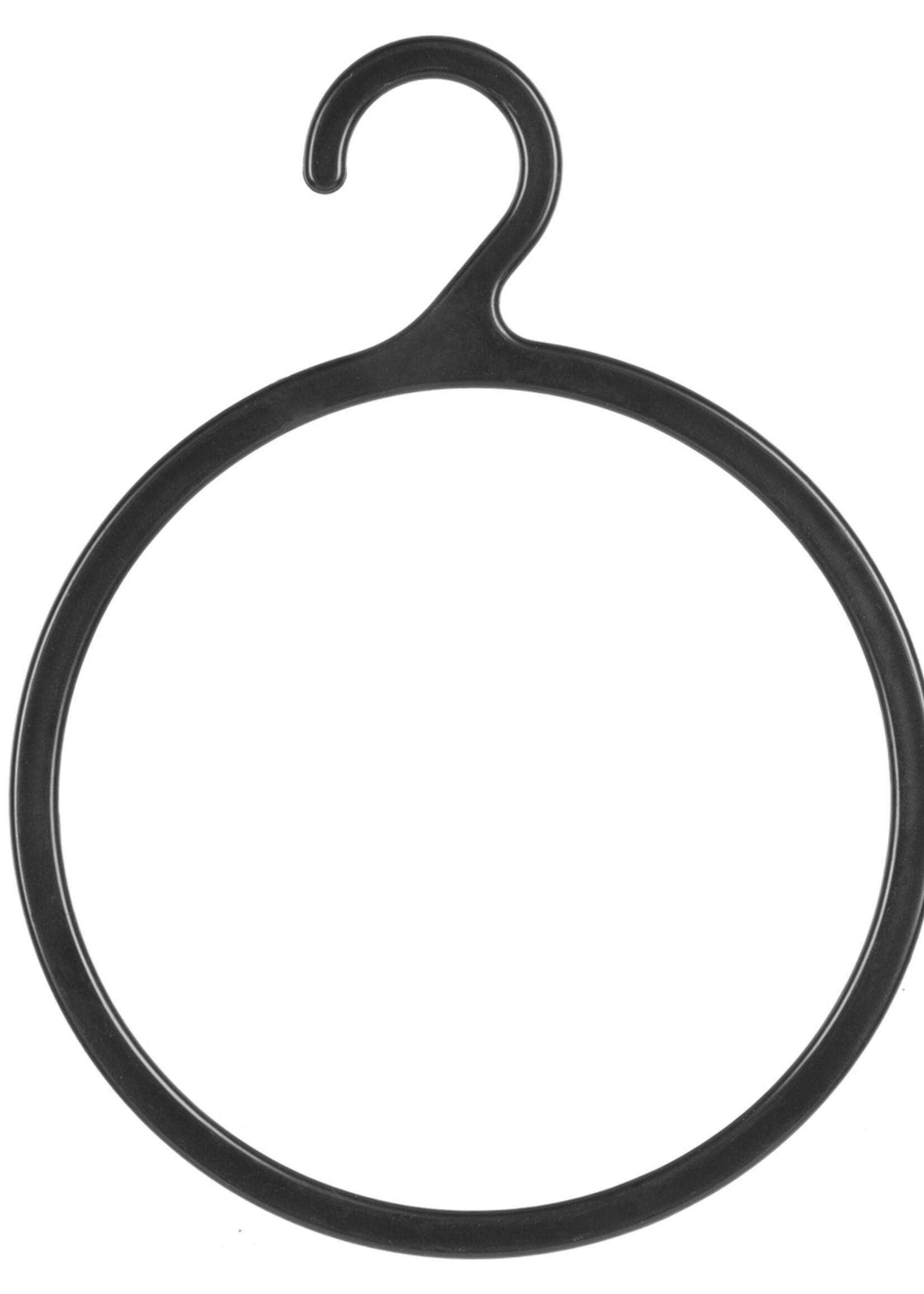 Porte foulard plastique noir avec crochet (10 pcs.)