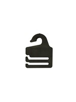 Porte cravatte plastique noir (10 pcs.)