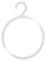 Porte foulard plastique transparent avec crochet (10 pcs.)