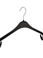 Cintre blouse / chemise (plat) plastique noir avec encoches (utilisé)