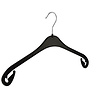 LE GÉANT DU CINTRE Cintre blouse / chemise (plat) plastique noir avec encoches (utilisé) LE GÉANT DU CINTRE Cintre blouse / chemise (plat) plastique noir avec encoches (utilisé)