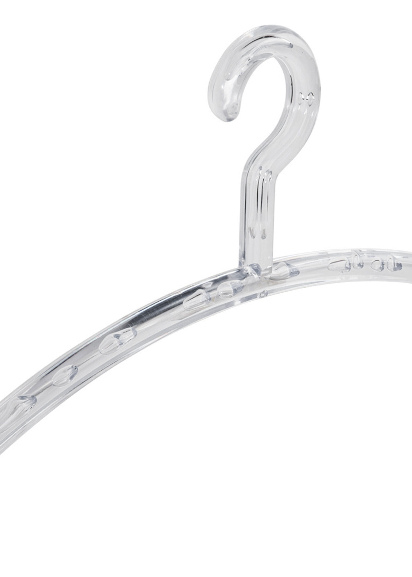 Cintre penderie "Elegance" plastique transparent