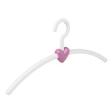 Cintre penderie "Eve" plastique blanc / rose Cintre penderie "Eve" plastique blanc / rose