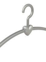 Cintre penderie "Eve" plastique argent / argent