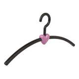 Cintre penderie "Eve" plastique noir / rose Cintre penderie "Eve" plastique noir / rose