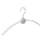 Cintre penderie "Point" plastique blanc / argent Cintre penderie "Point" plastique blanc / argent
