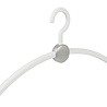 LE GÉANT DU CINTRE Cintre penderie "Point" plastique blanc / argent LE GÉANT DU CINTRE Cintre penderie "Point" plastique blanc / argent