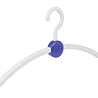 LE GÉANT DU CINTRE Cintre penderie "Point" plastique blanc / bleu LE GÉANT DU CINTRE Cintre penderie "Point" plastique blanc / bleu