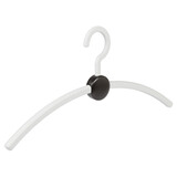 Cintre penderie "Point" plastique blanc / noir Cintre penderie "Point" plastique blanc / noir