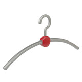 Cintre penderie "Point" plastique argent / rouge Cintre penderie "Point" plastique argent / rouge