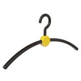Cintre penderie "Point" plastique noir / jaune Cintre penderie "Point" plastique noir / jaune