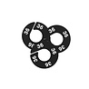 LE GÉANT DU CINTRE Rond de taille noir avec impression blanche LE GÉANT DU CINTRE Rond de taille noir avec impression blanche
