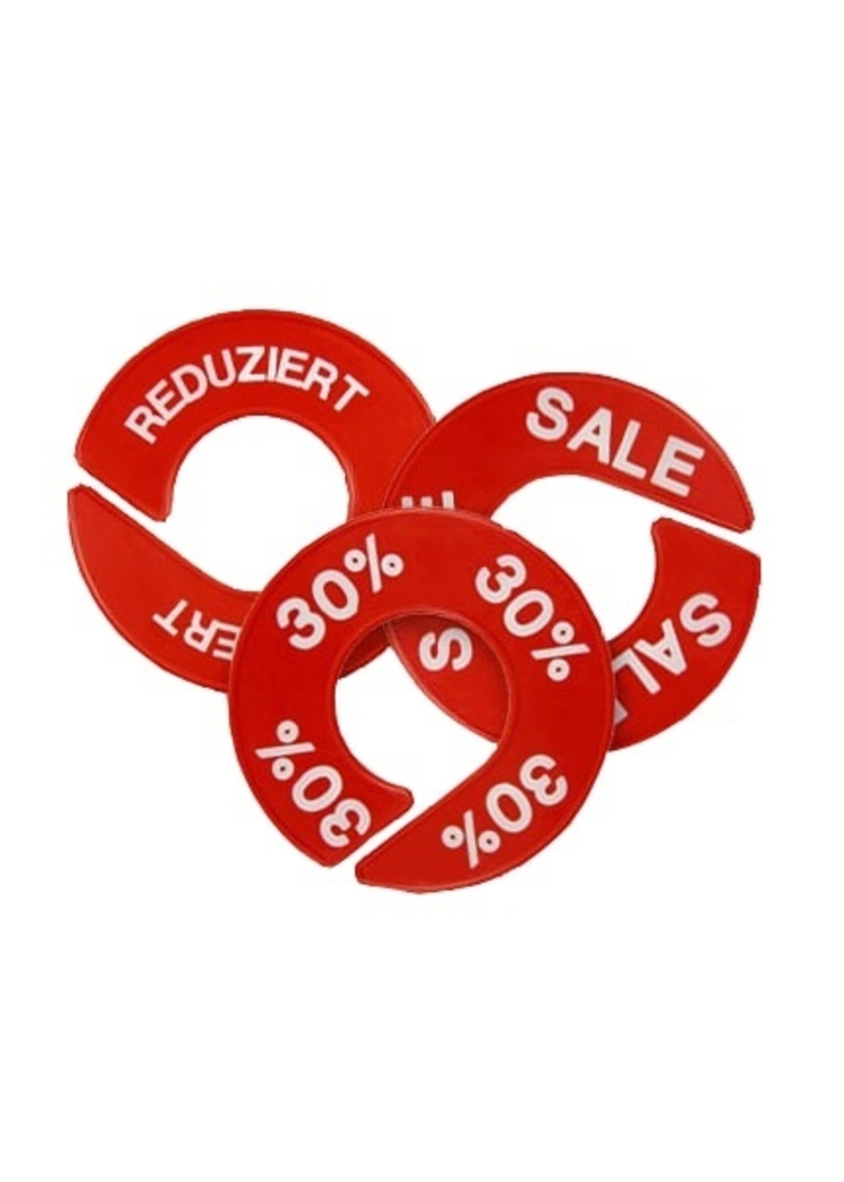 Rond de taille rouge avec impression blanche