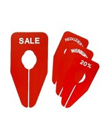 Marquage de taille rouge avec impression blanche