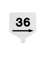 Marquage de taille (Euroline) blanc avec impression noir