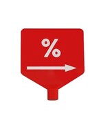 Marquage de taille (Euroline) rouge avec impression blanche