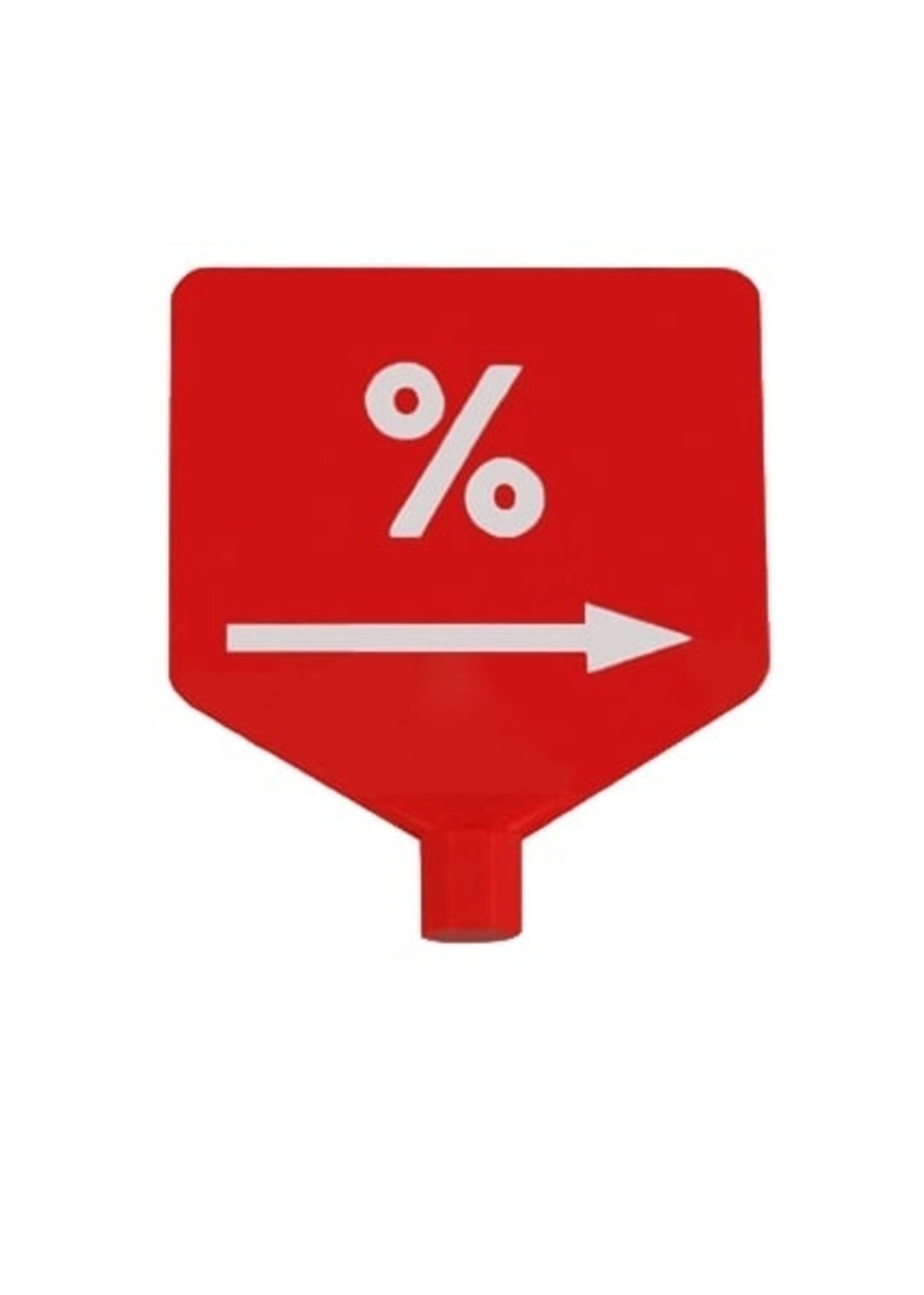 Marquage de taille (Euroline) rouge avec impression blanche