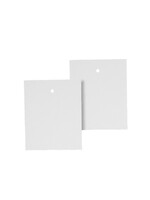 Etiquette blanche non imprimé, avec trou (1000 pcs.)