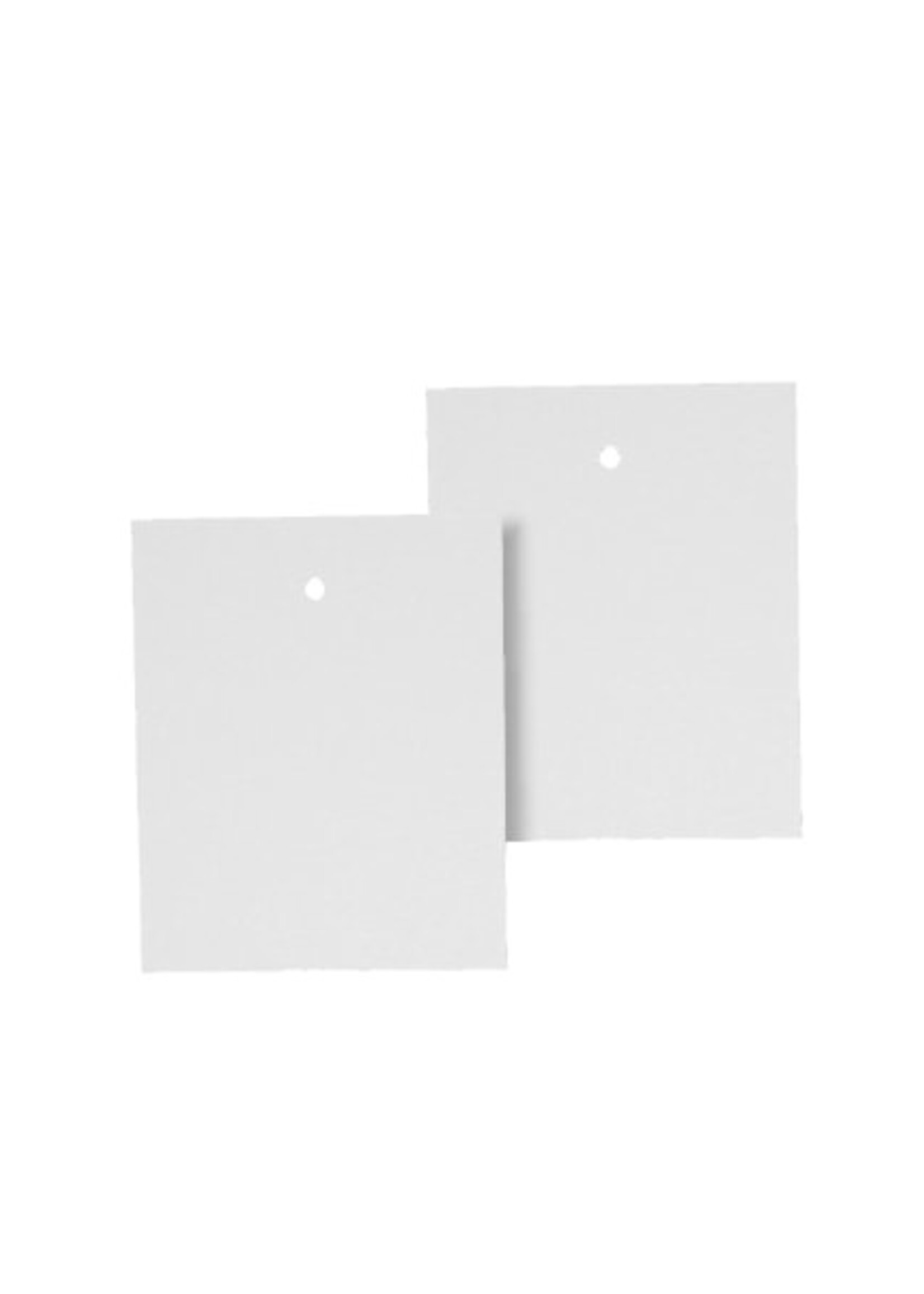 Etiquette blanche non imprimé, avec trou (1000 pcs.)