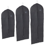 Housse pour vêtements noir avec fermeture zip
