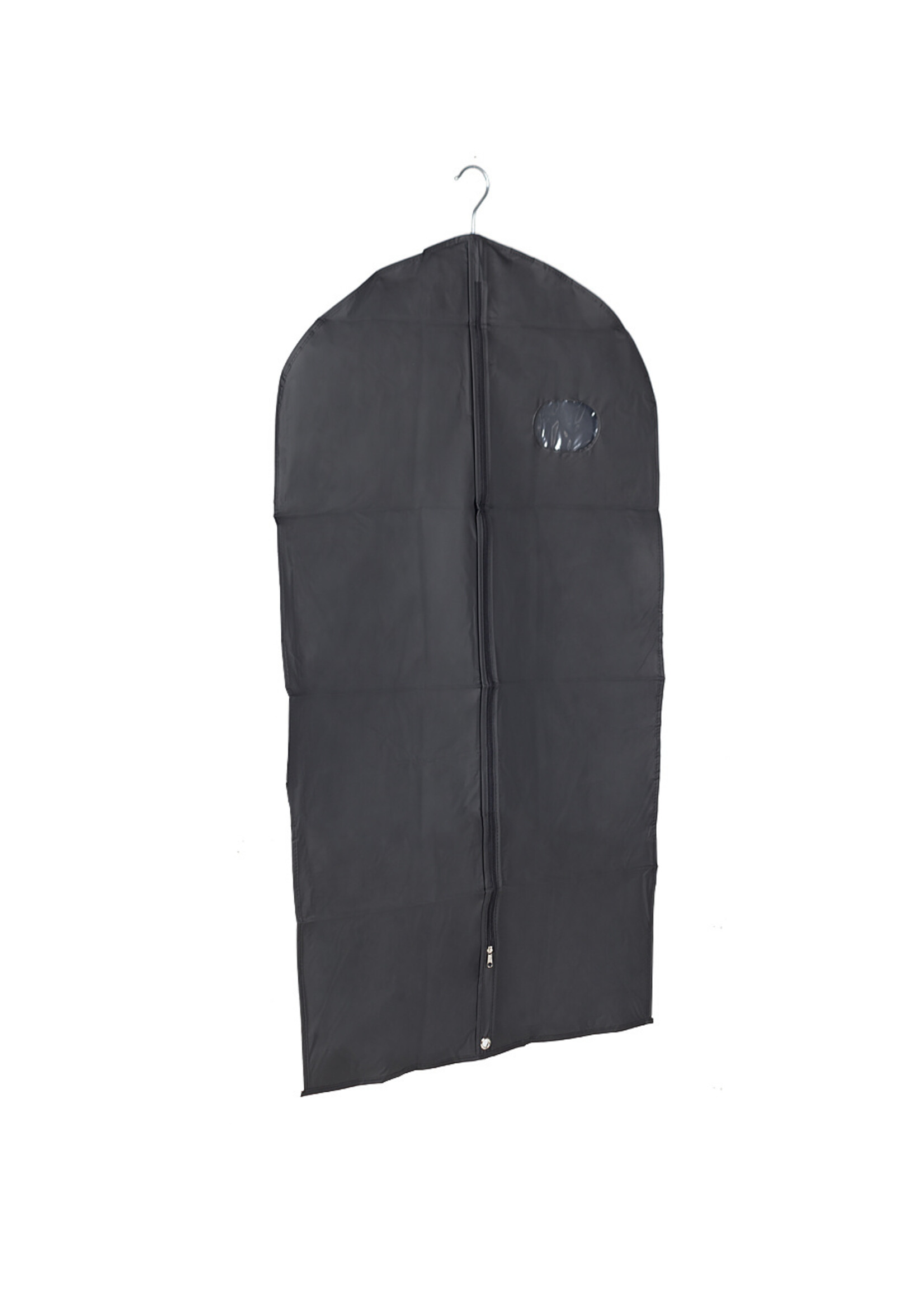 Housse pour vêtements noir avec fermeture zip