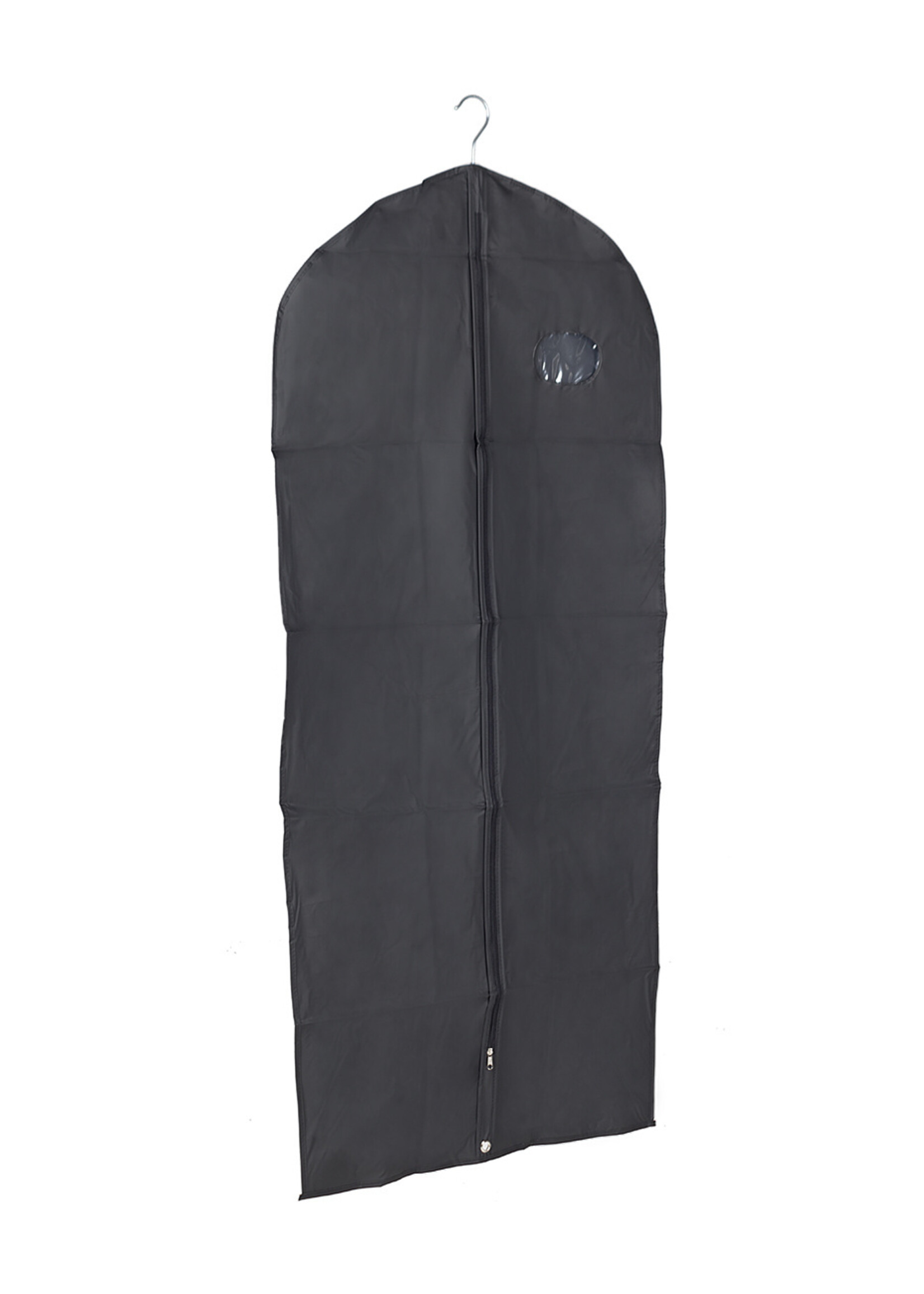 Housse pour vêtements noir avec fermeture zip
