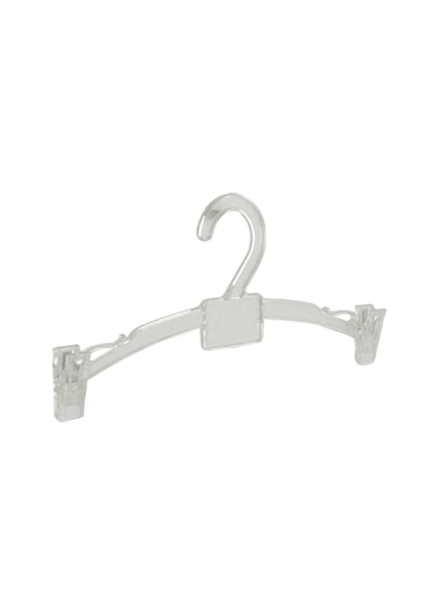 Cintre lingerie plastique transparent avec pinces