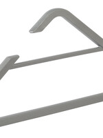 Cintre penderie "Delta" plastique argent