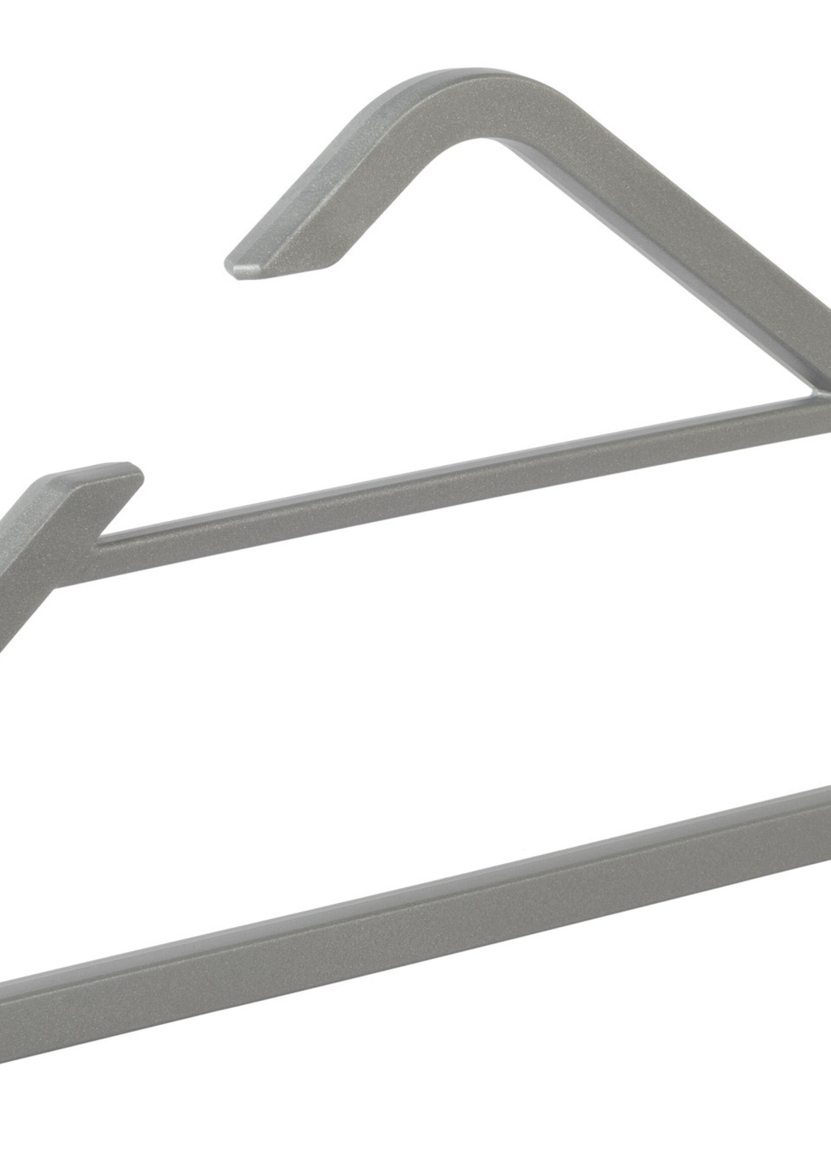 Cintre penderie "Delta" plastique argent