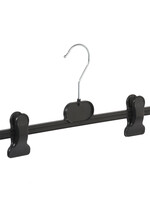 Cintre jupe / pantalon plastique noir avec pinces antidérapantes (utilisé)