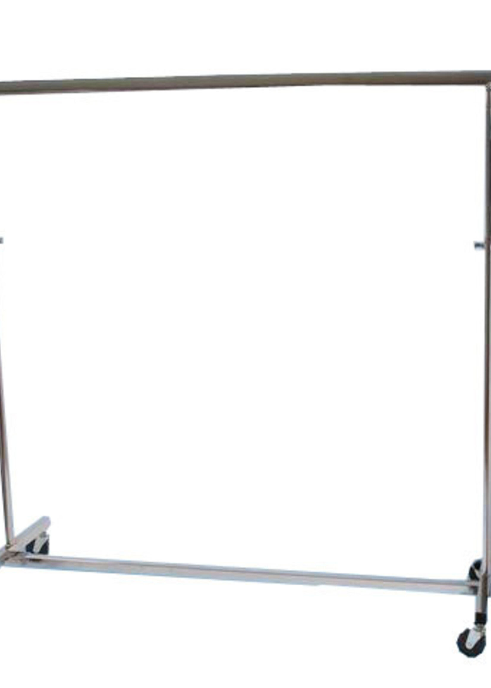 Portant pliable chromé, hauteur réglable 140 - 220 cm