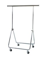 Portant pliable chromé, hauteur réglable 80 - 170 cm