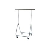 Portant pliable chromé, hauteur réglable 80 - 170 cm