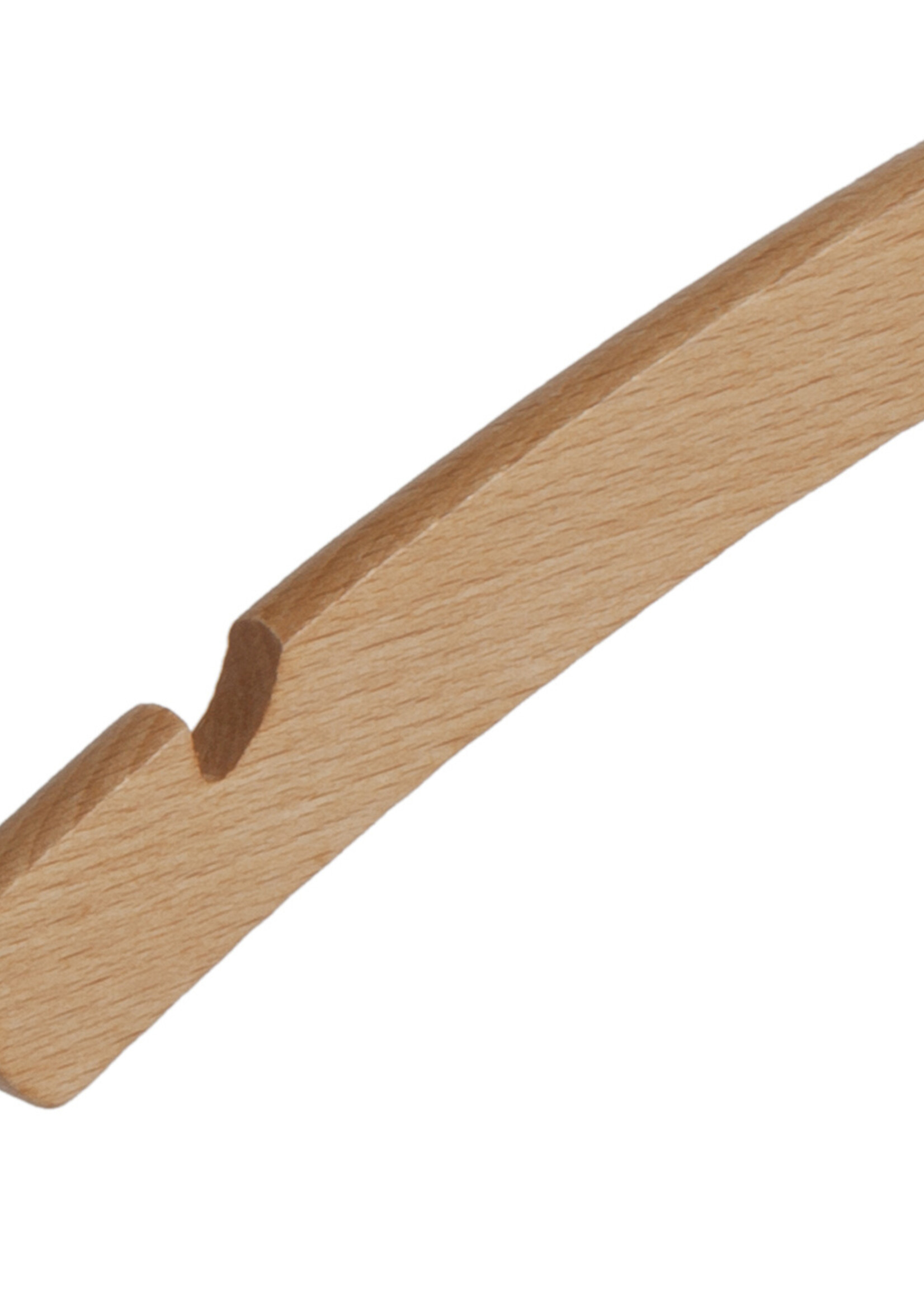 Cintre blouse / chemise (plat) hêtre verni naturel avec encoche