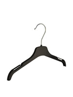 Cintre blouse / chemise (plat) plastique noir avec encoches