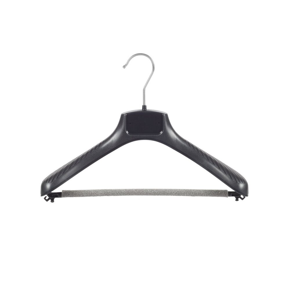 Cintres Plastique Noirs – Lot De 10, épaules Larges 6 Cm, Crochet Pivotant 360°, Longueur 48 Cm - 6