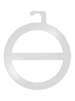 Porte foulard plastique transparent avec crochet (10 pcs.)