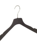 Cintre blouse / chemise (plat) plastique Bio - Pro Nature (herbe) avec encoches