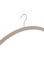 Cintre blouse / chemise (plat) bois hêtre brut avec encoches