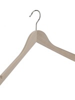 Cintre blouse / chemise (galbé) bois hêtre brut avec encoches