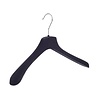 LE GÉANT DU CINTRE Cintre veste / costume (galbé) plastique velours noir avec épaules larges LE GÉANT DU CINTRE Cintre veste / costume (galbé) plastique velours noir avec épaules larges