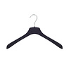 LE GÉANT DU CINTRE Cintre veste / costume (galbé) plastique velours noir avec épaules larges LE GÉANT DU CINTRE Cintre veste / costume (galbé) plastique velours noir avec épaules larges
